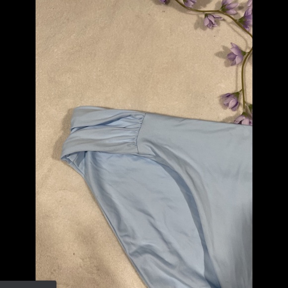 NEW $44 Becca Color Code Shirred Bikini Bottoms blue [ SZ Medium‎ ] - Picture 5 of 11